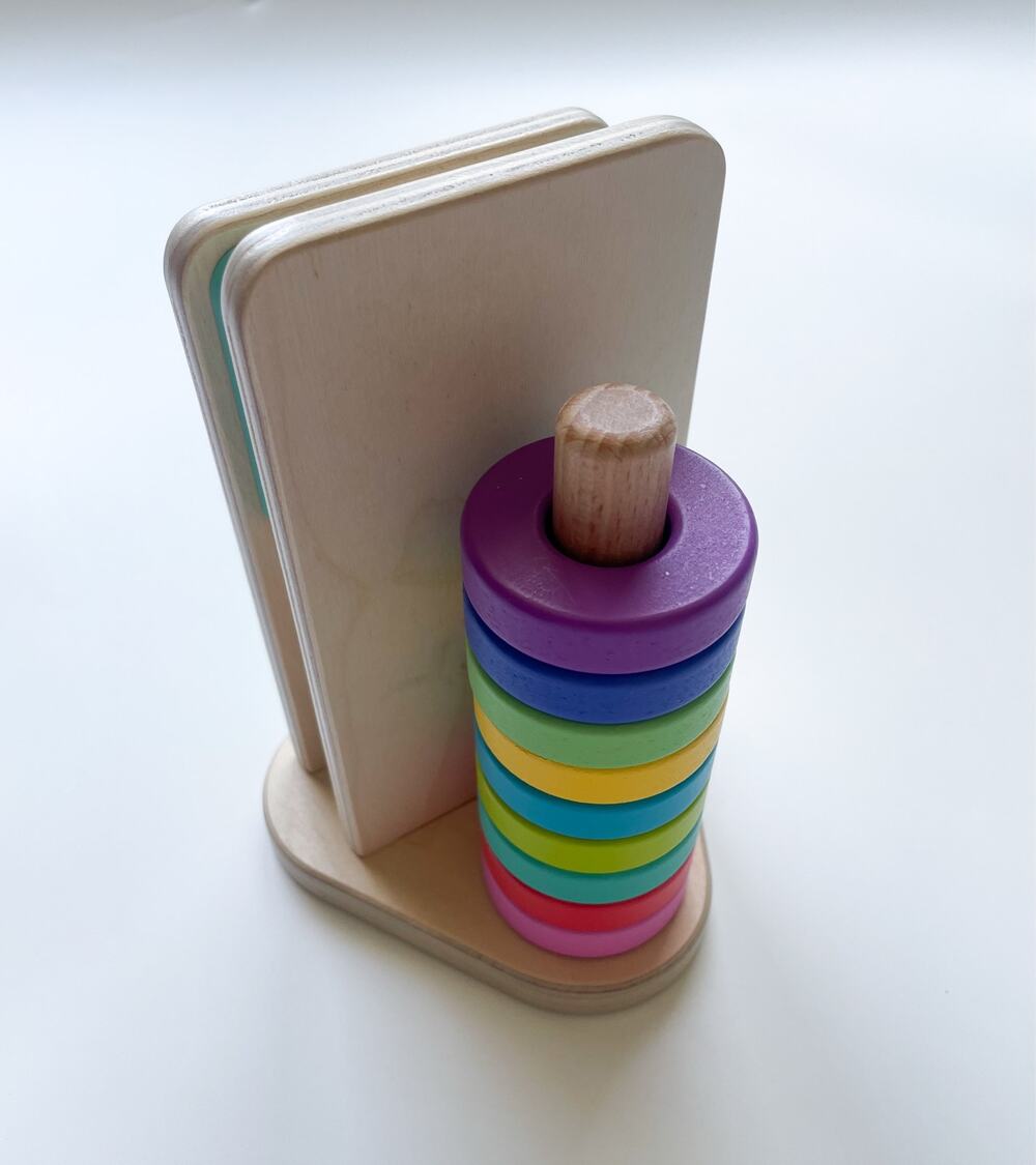 Lovevery Stack & Slot Wood Toy from Babbler Play Kit